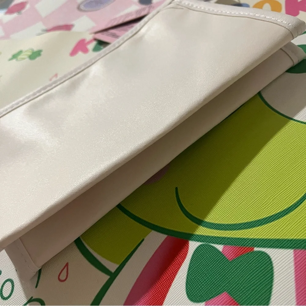 Hello Kitty White Cosmetic Bag/ Pencil Pouch with Clear Front